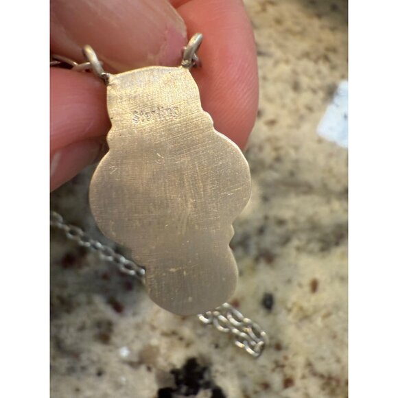 Artisan Sterling Silver Cluster Purple Mojave Turquoise Coper Chunky Necklace - Picture 9 of 13